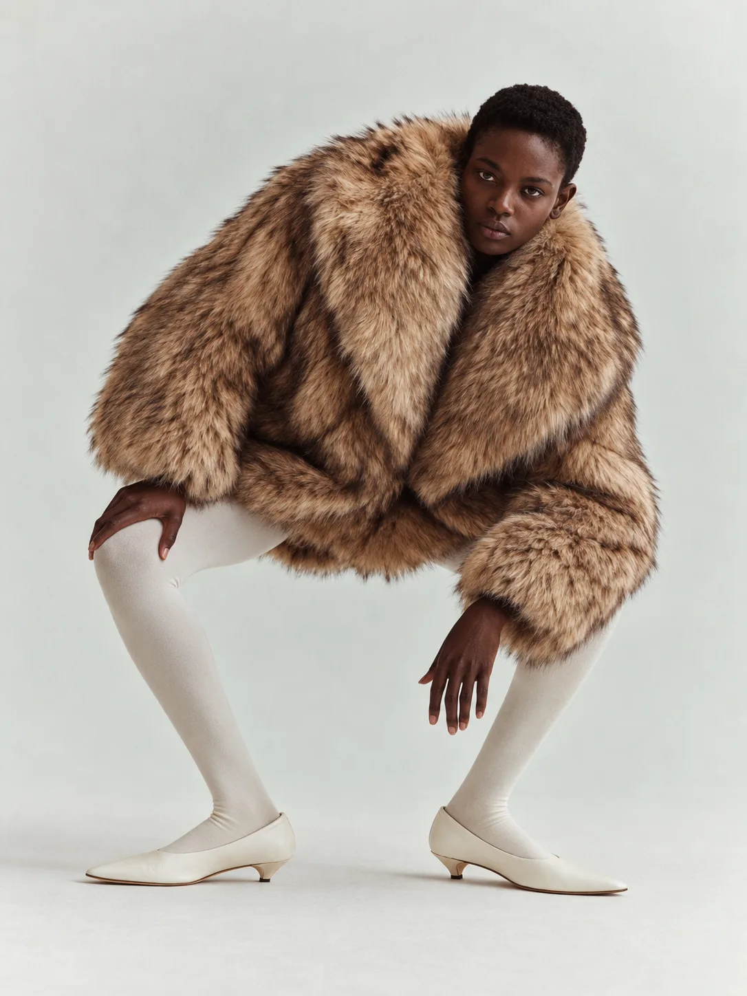 AI-generated fashion, studio
